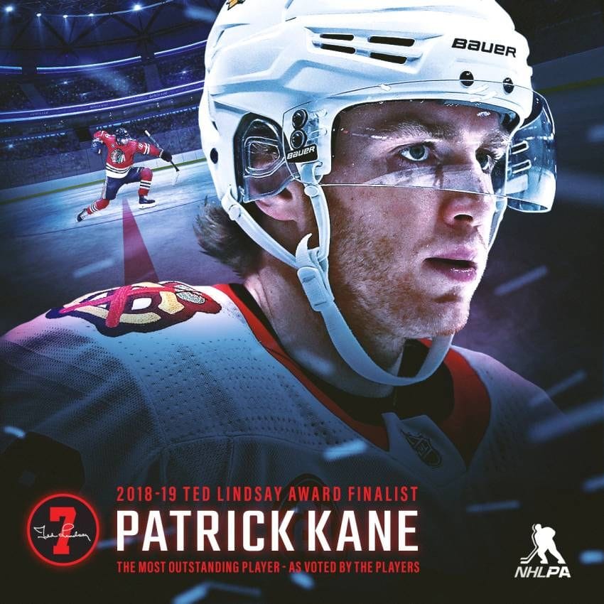 2018-19 Ted Lindsay Award finalists: Kane, Kucherov, McDavid