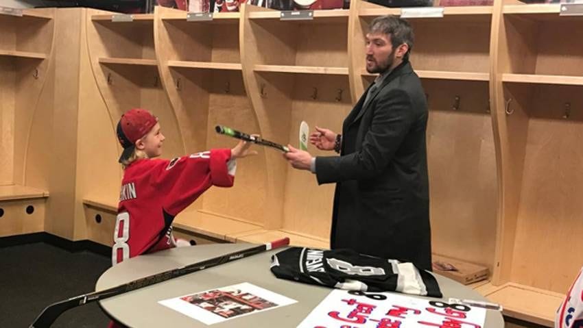 Ovechkin Organizes Meet-And-Greet With 8-Year-Old Super Fan