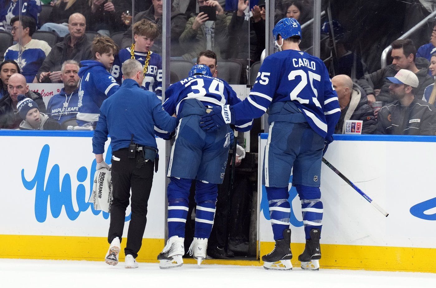 Leafs forward Auston Matthews will miss rest of the NHL season due to knee injury