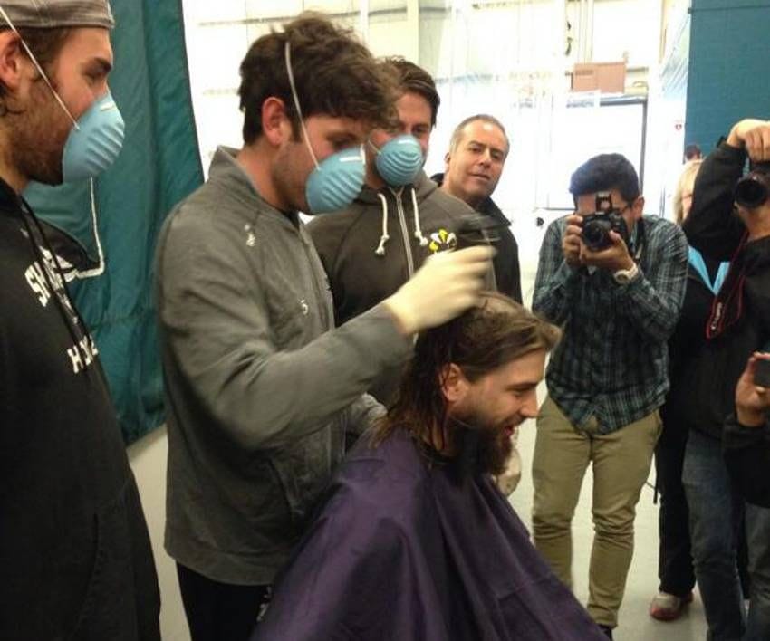Brent Burns Shaves His Infamous Hair & Beard For A Good Cause