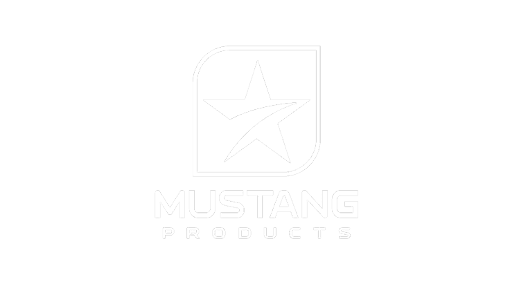 Mustang Products logo white