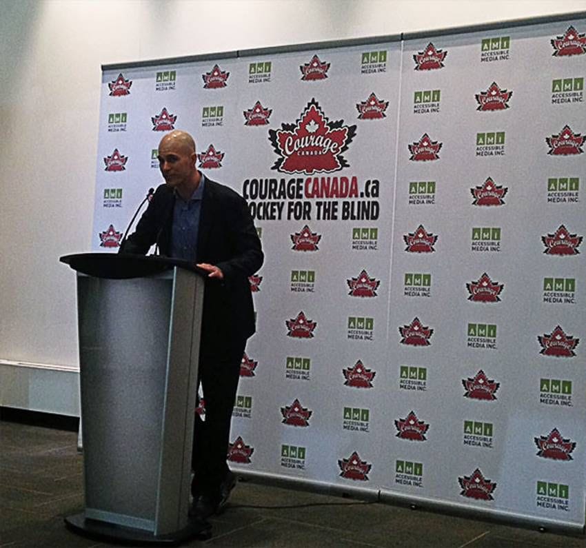 NHLPA Takes Part in the Courage Canada Blind Hockey Tournament