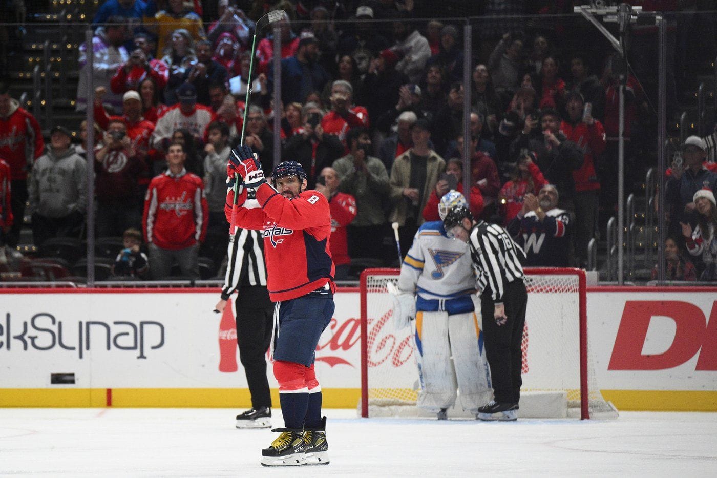 Alex Ovechkin scores his 900th NHL goal with the Washington Capitals