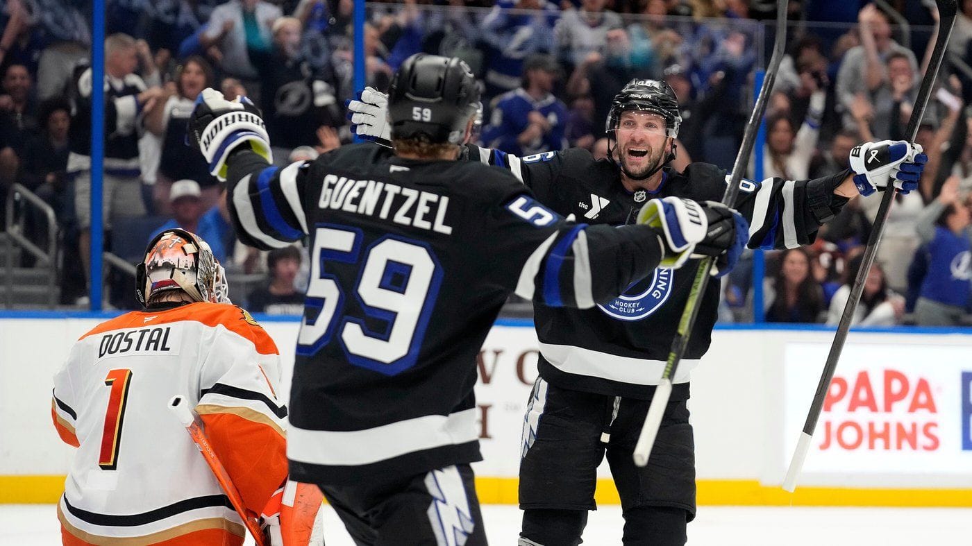 Kucherov gets 1,000th career point in Lightning's game against Ducks