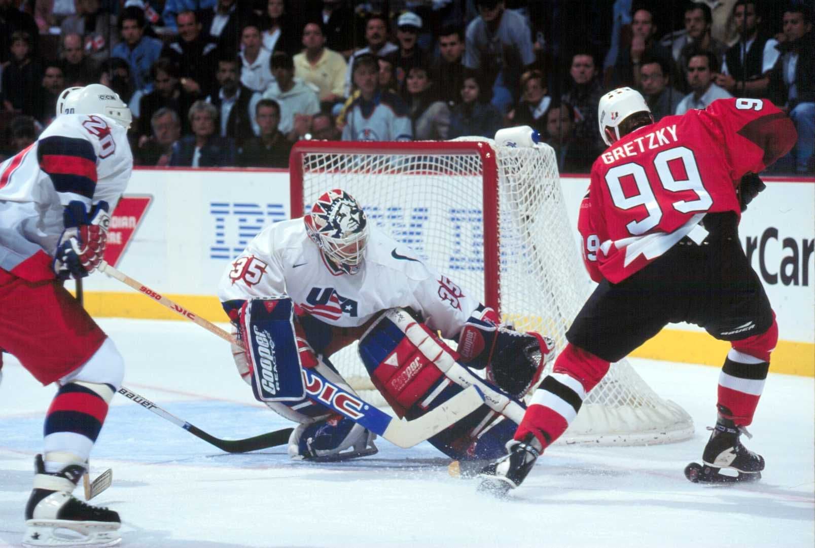 Team Canada playing USA, Wayne Gretzky 99