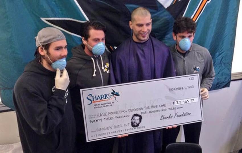 Brent Burns Shaves His Infamous Hair & Beard For A Good Cause