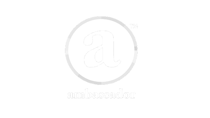 Ambassador logo white