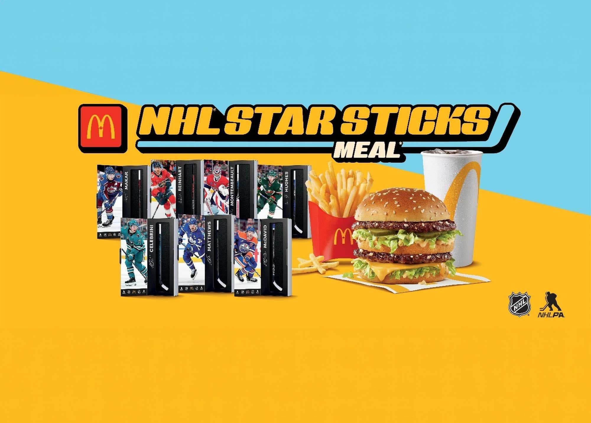 NHL’s Biggest Stars Team Up with McDonald’s Canada to Launch the New NHL® Star Sticks Meal